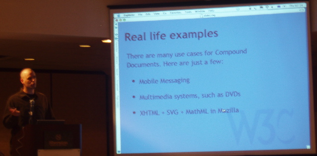Dean Jackson lecturing at WWW2004
