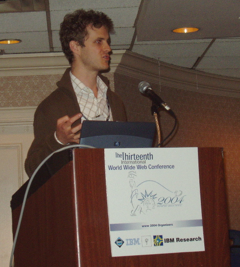 Martin Bernauer talking at WWW2004